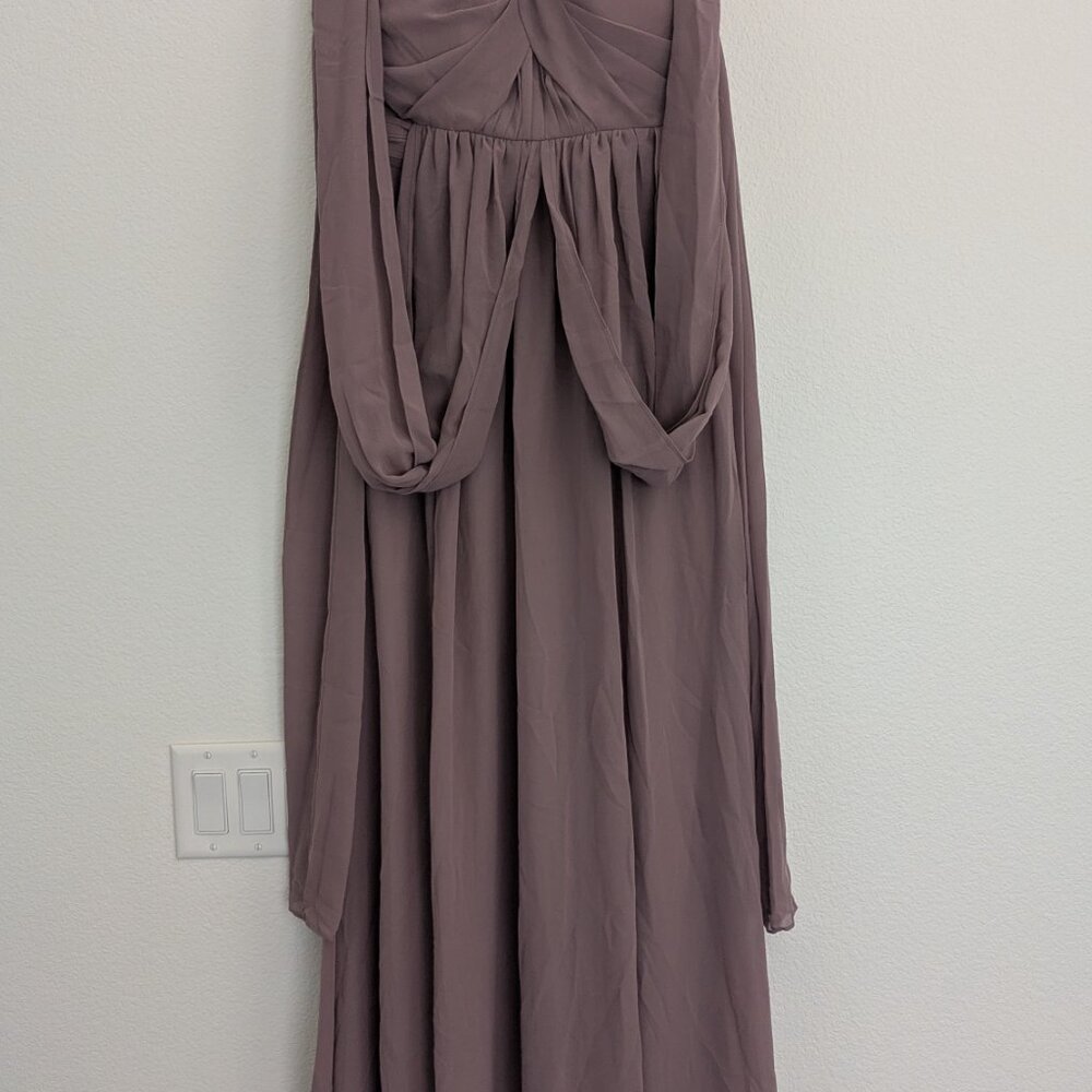 Birdy Grey Grace Convertible DARK MAUVE Bridesmaids Dress XS - Picture 7 of 14